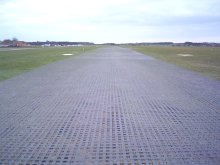 Reinforced grass runway